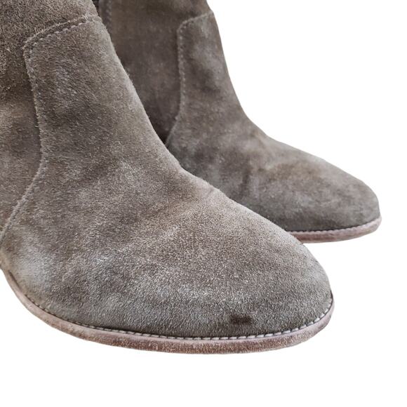 Madewell The Brenner Boot in Suede Tan Brown Side Zip Ankle Sz 9.5 - Picture 3 of 16